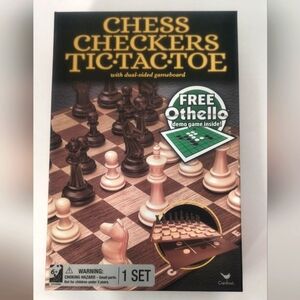 [5 x $20] New Game Set of: Chess / Checkers / Tic Tac Toe Set